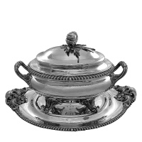 Antique Silver Soup Tureen on Stand Garrard 1836